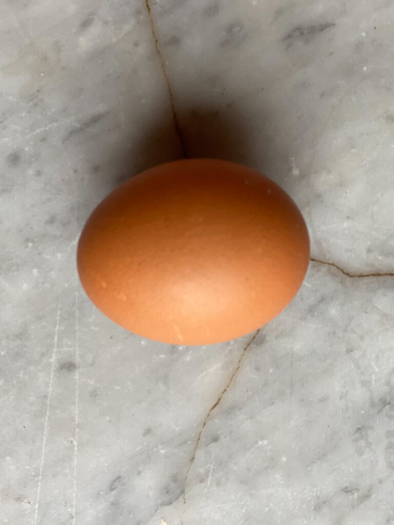 1 brown egg
