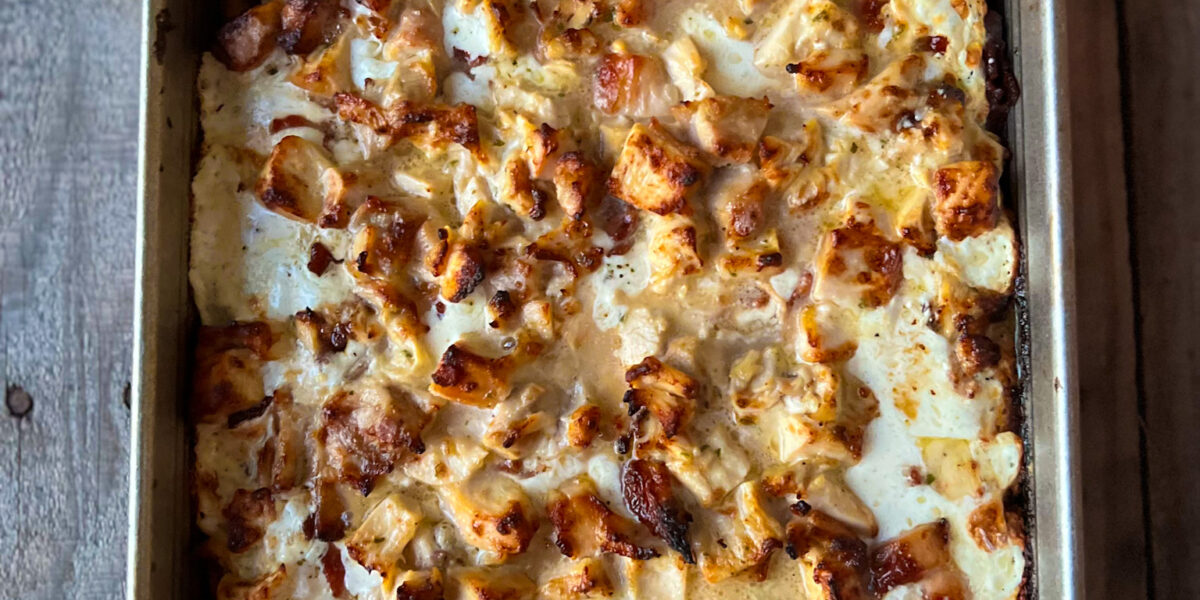 baked chicken bacon ranch pizza