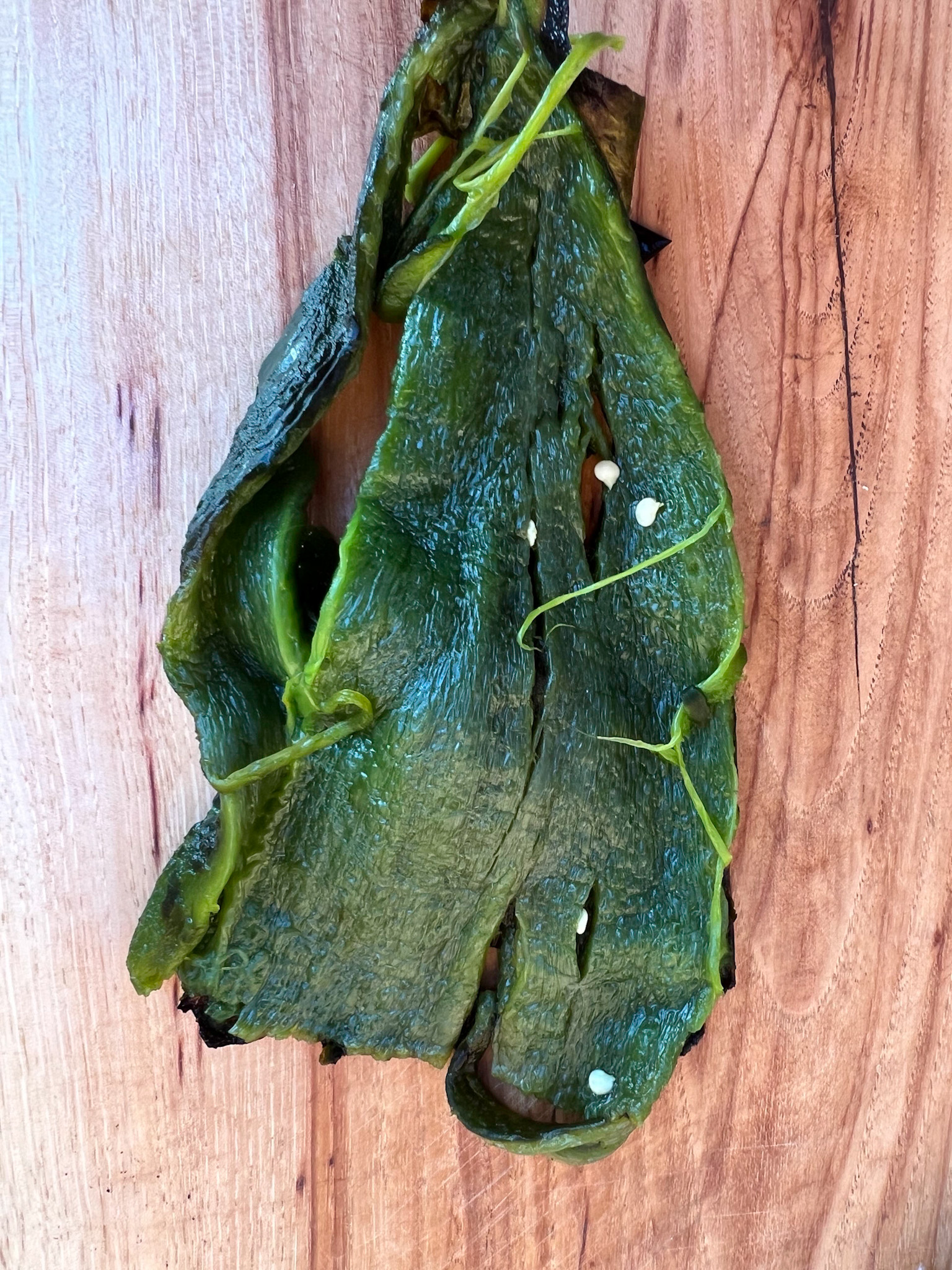 poblano peeled and seeded