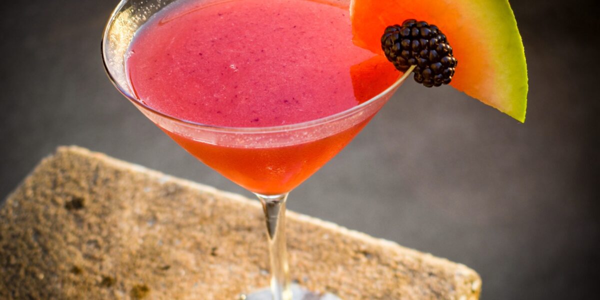 watermelon blackberry martini