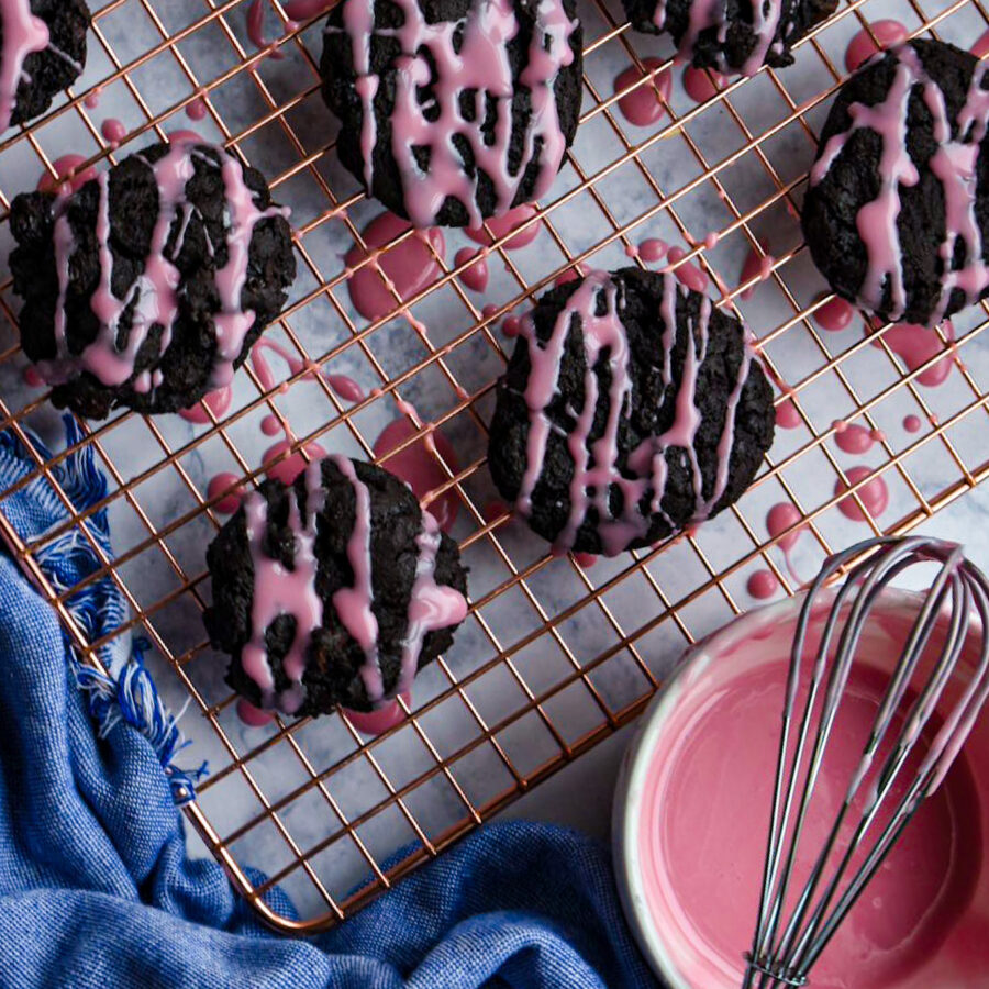 dark chocolate cherry cookies