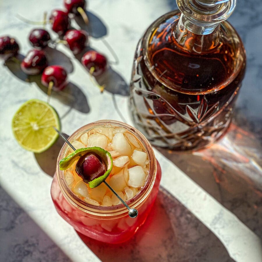 Cherry Bourbon Smash