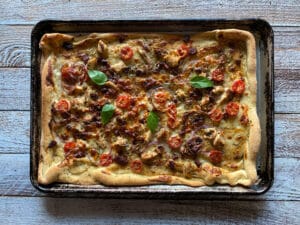 Sheet pan Sourdough Pizza