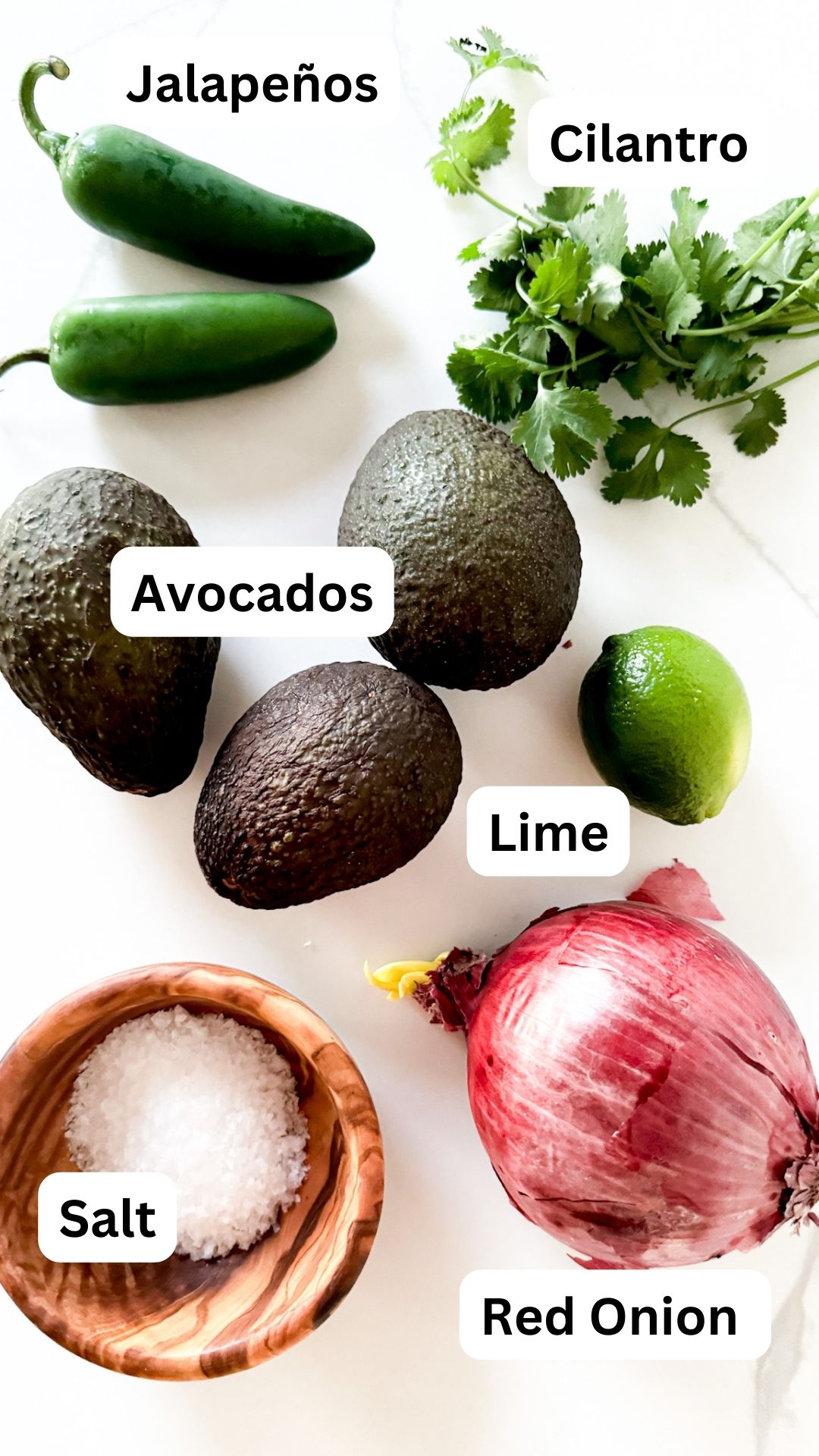 Ingredients for Best Guacamole Recipe