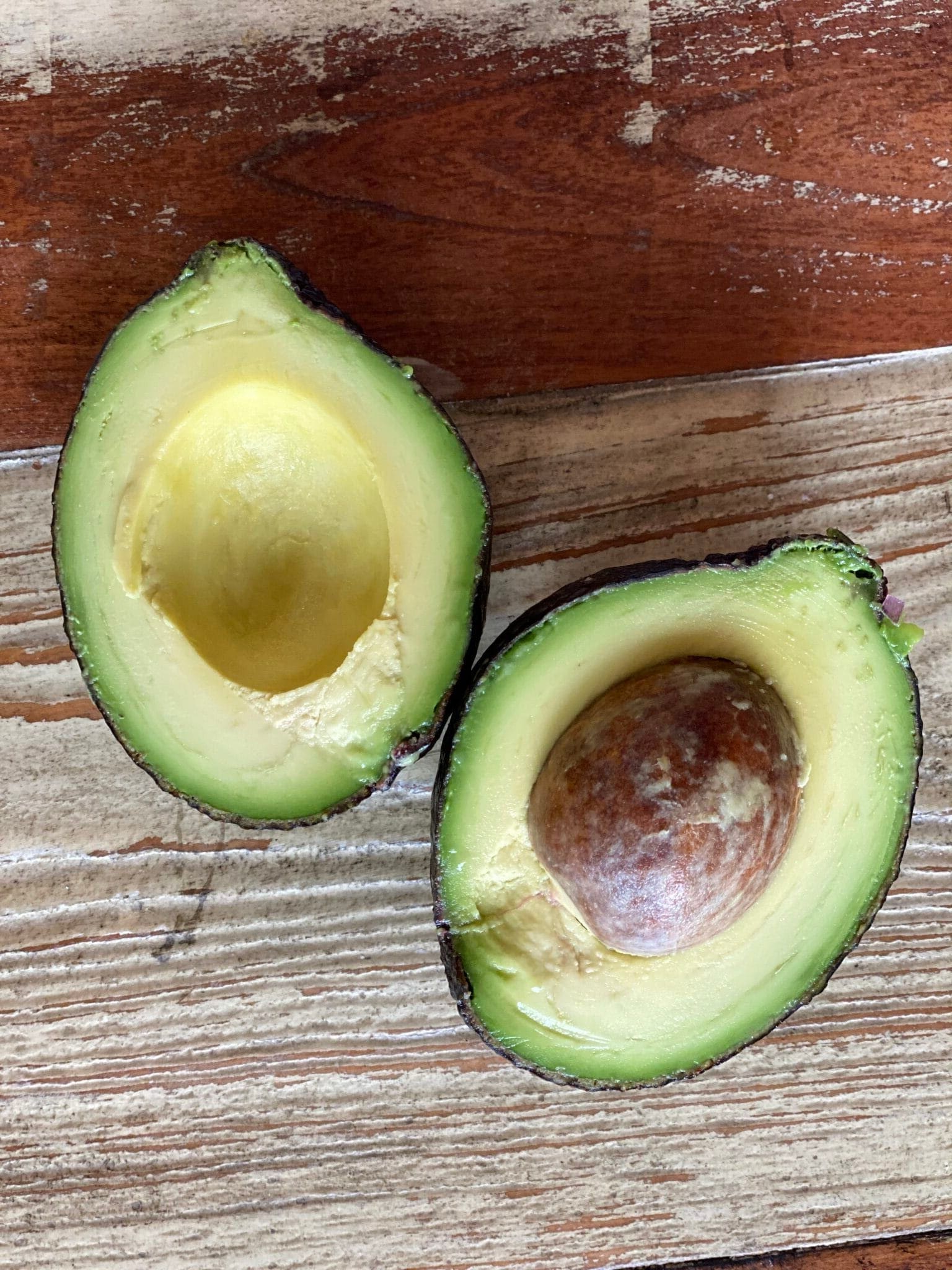 a sliced avocado