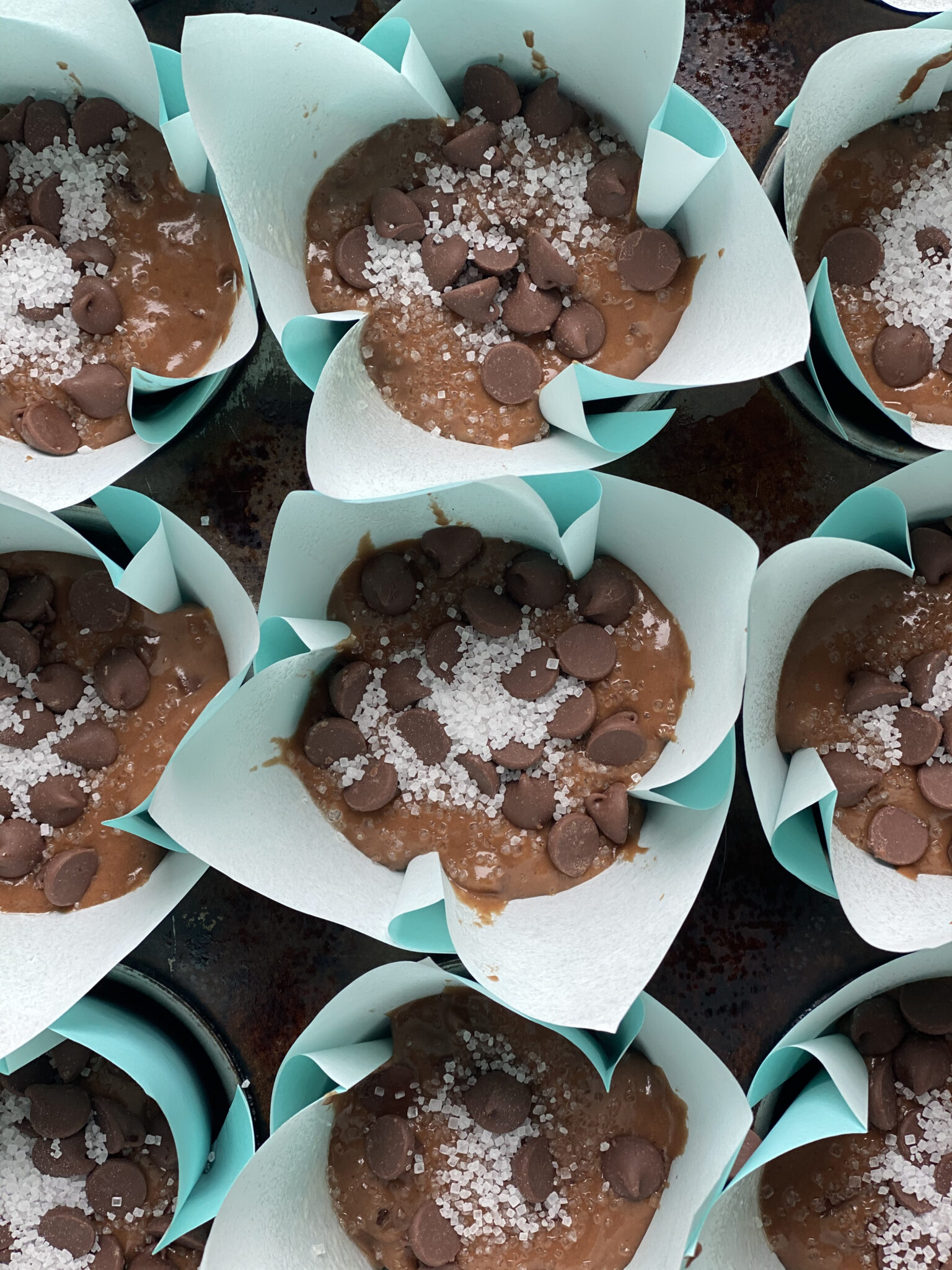 chocolate muffins un-baked