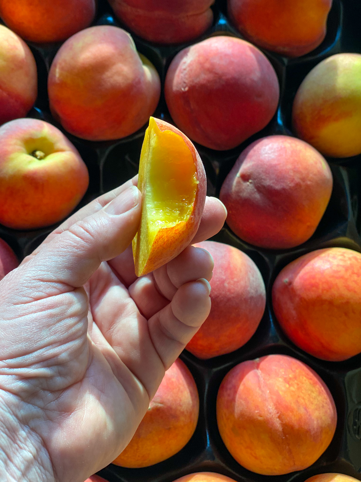 peaches with a bite out