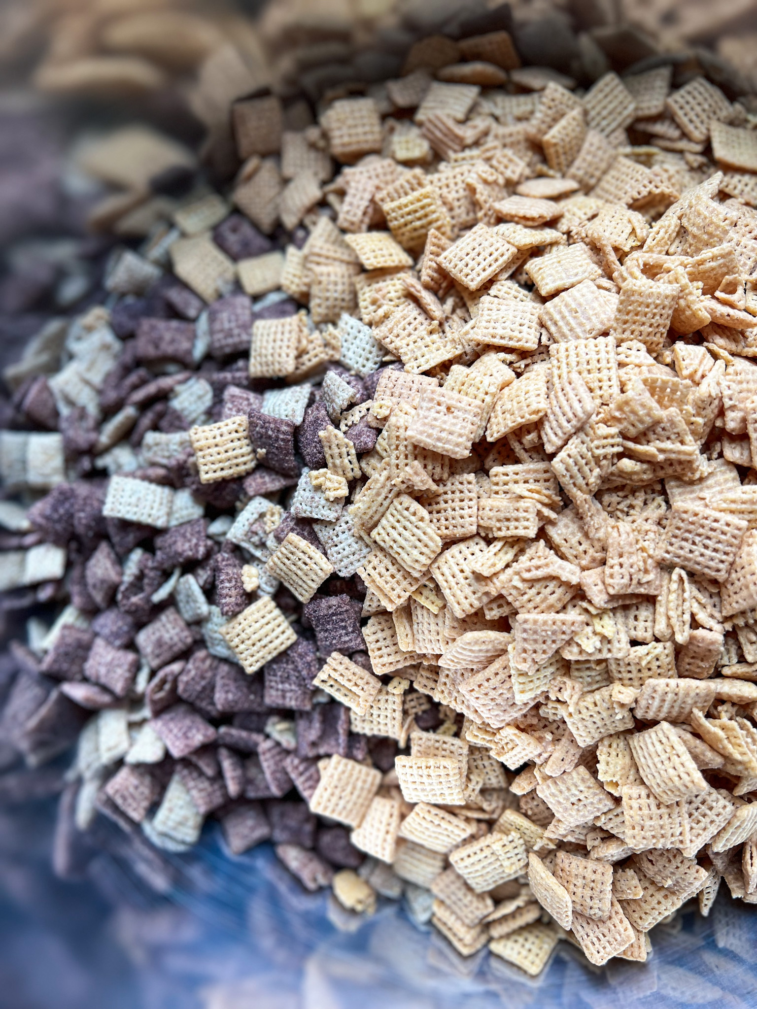 chocolate and peanut butter Chex cereal