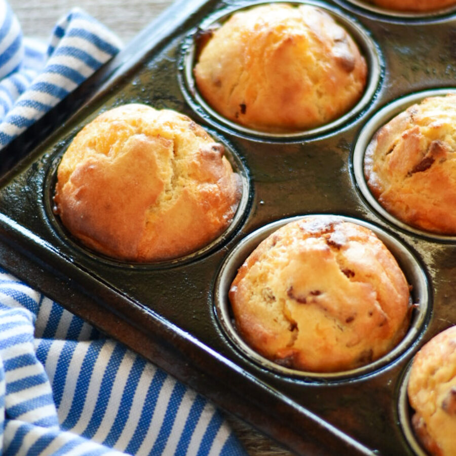 bacon and cheese muffins