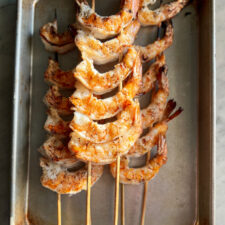 grilled skewered shrimp