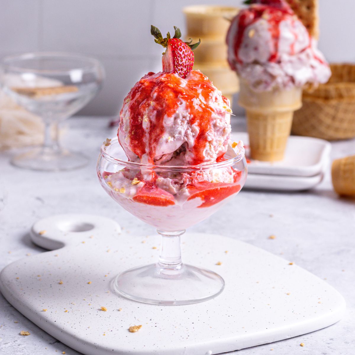 Strawberry Rhubarb ice cream