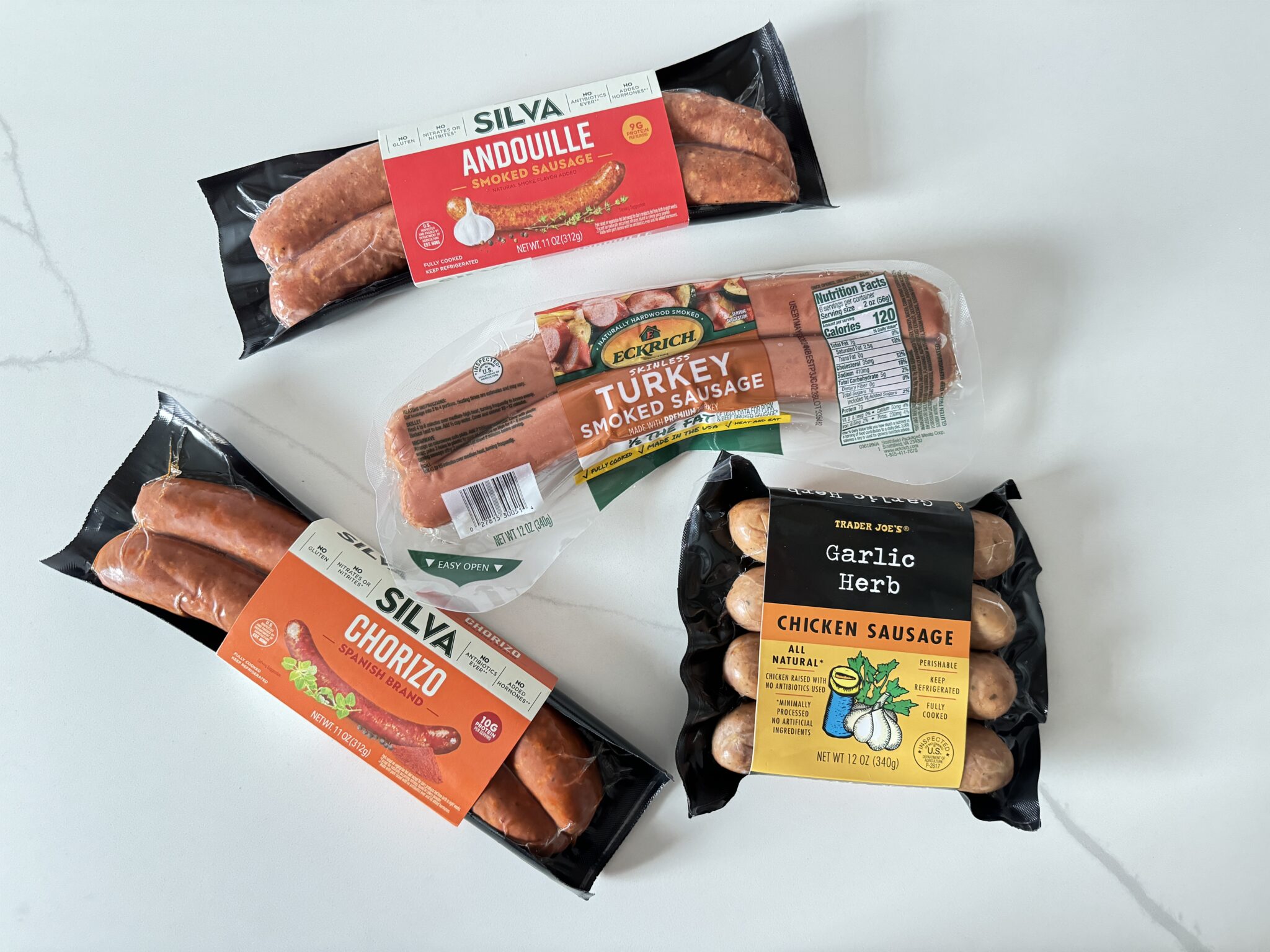 4 kinds of sausage